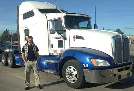 Steven Cohen pictured with his new truck.