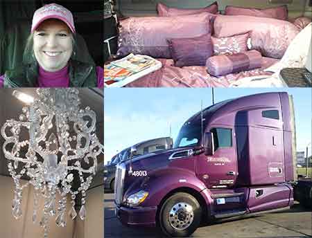 Debra Yarbrough and her truck, Orchid Baby