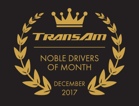 TransAm Trucking's Drivers of the Month for December 2017